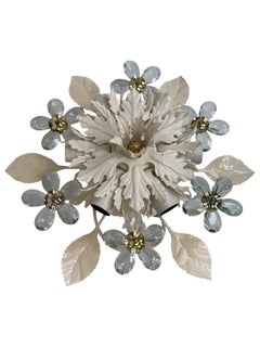 Bonito empotrable de 6 luces Banci Firenze de cristal y florentino