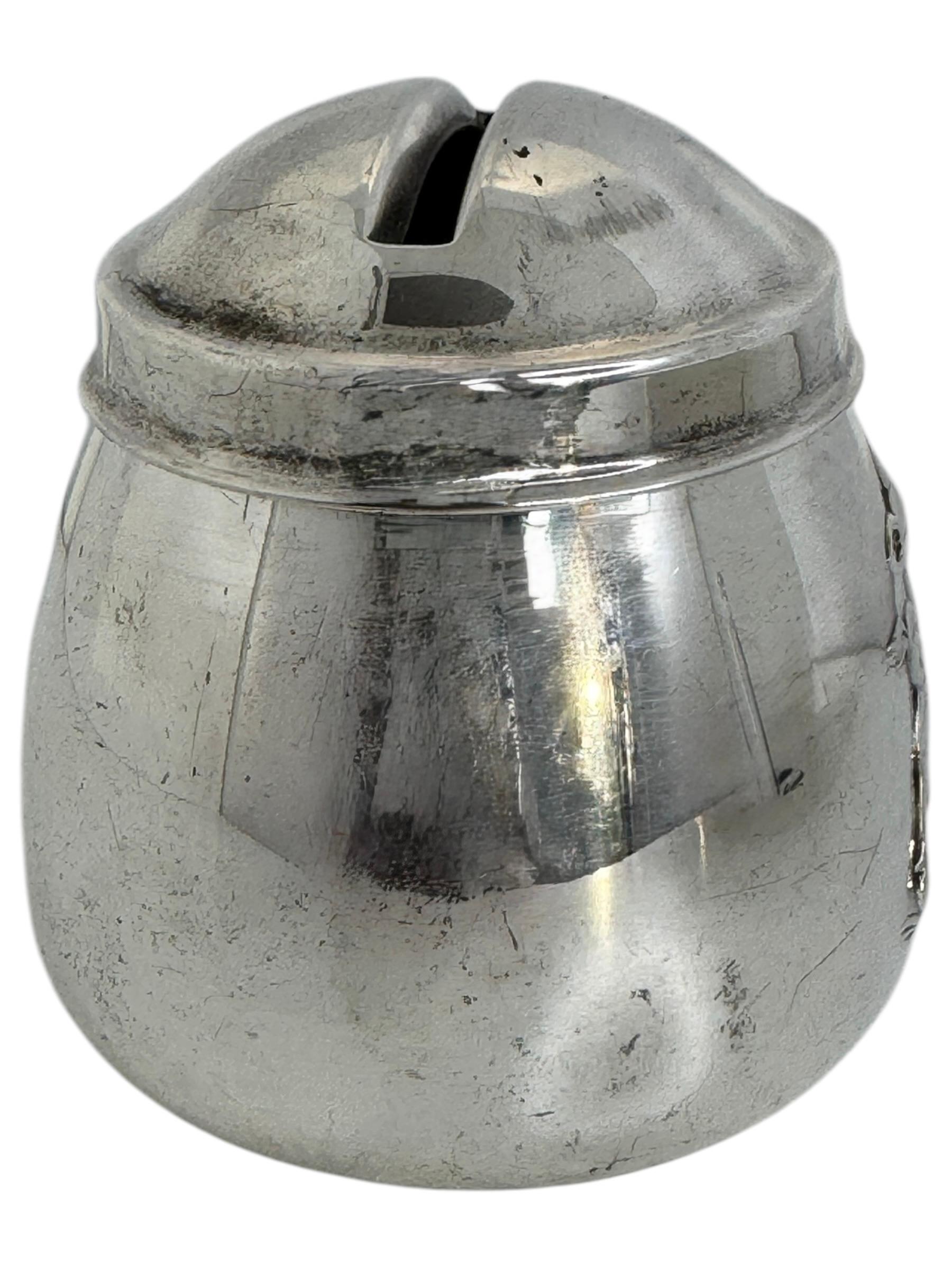 20th Century Cute Bambi Children Silver plate Money Box Piggy Bank, Vintage German 1950s For Sale