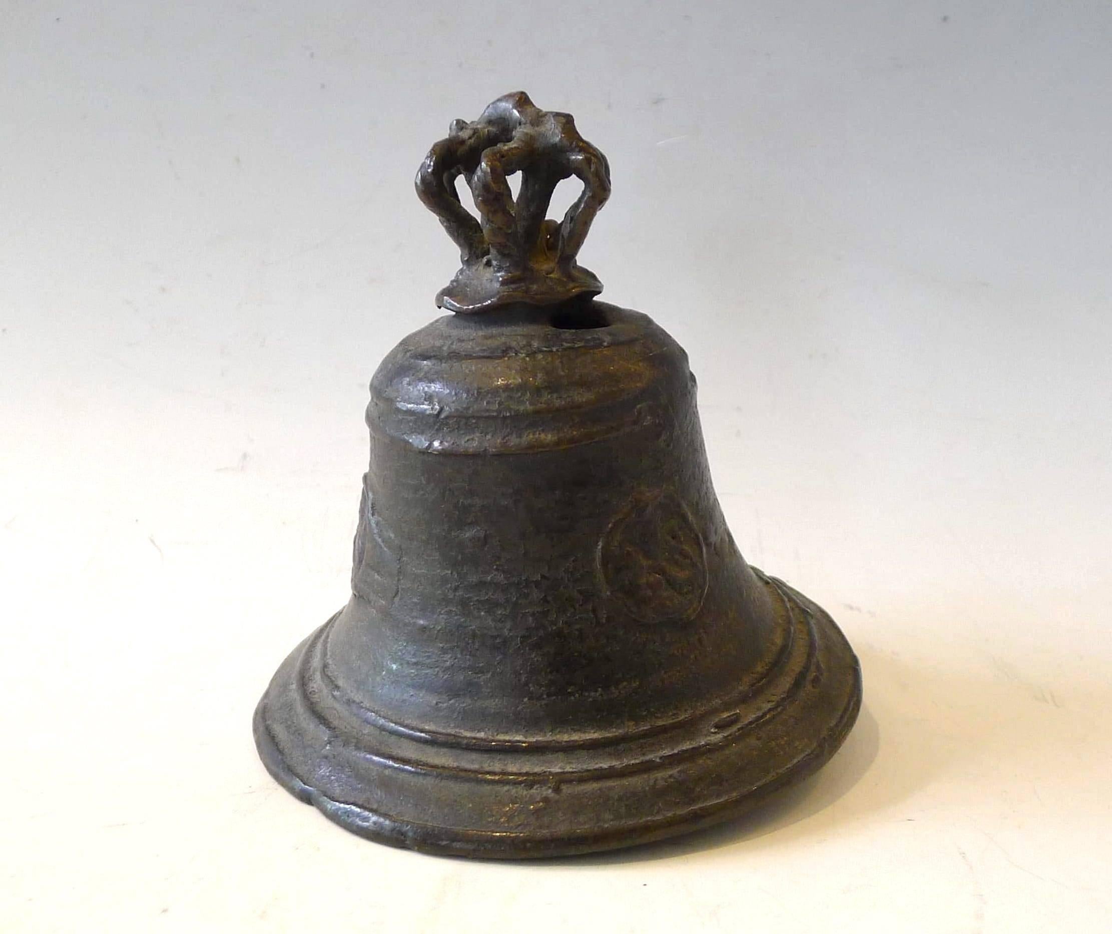 Cute bronze bell, 16th century, from Florence, Italy.