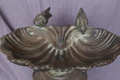 Cute Cast Iron Bird Bath from the Back Yard Garden of a Colonial Home
