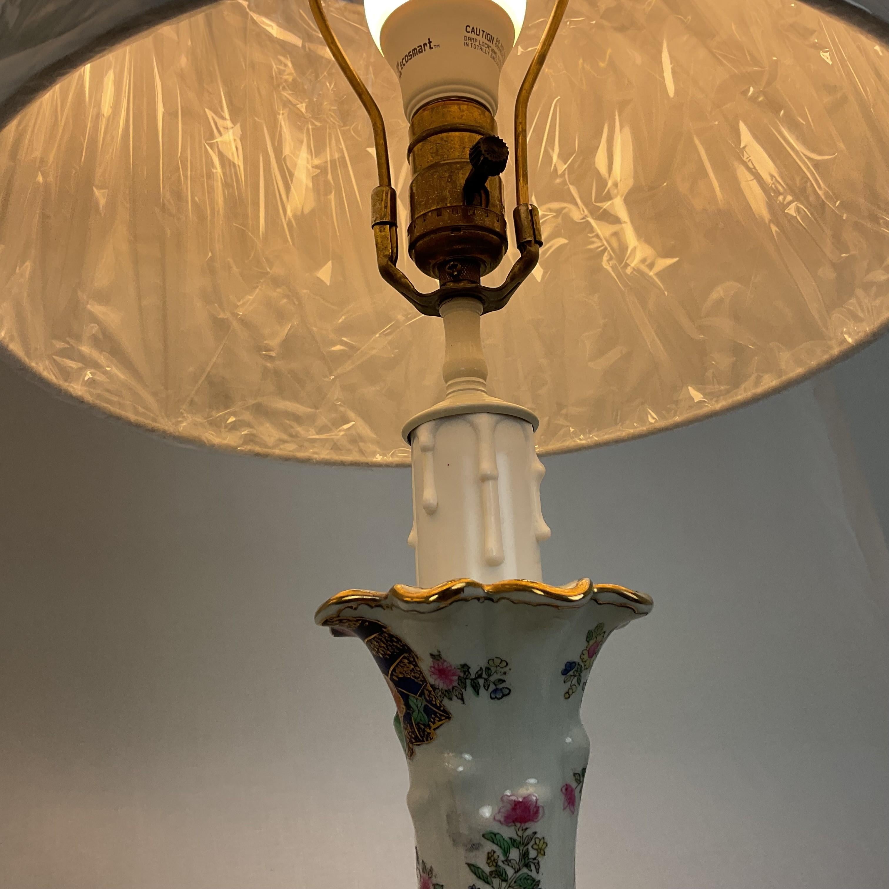 Mid-20th Century Cute Hand Painted Porcelain Monkey Lamps For Sale