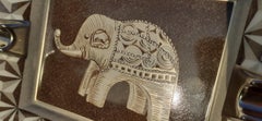 Cute Hermès Porcelain Cigar Ashtray Change Tray Elephant in Porcelain Rare