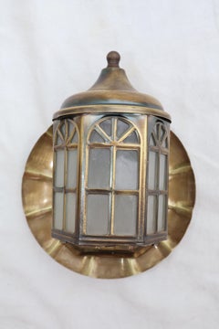 Cute little pair of 1950's outdoor/indoor sconces
