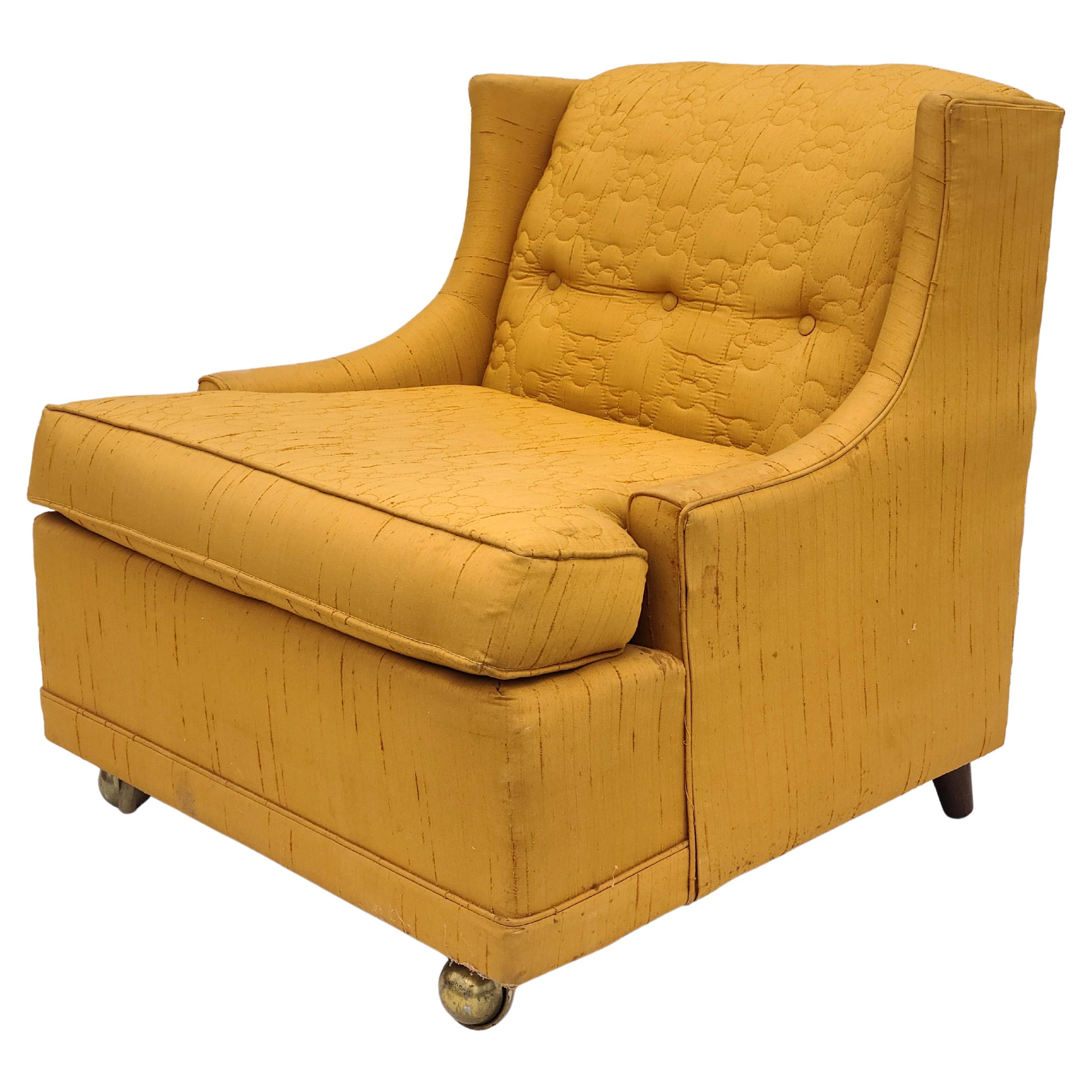 Chaise longue basse coupée Kroehler mi-siècle moderne Bon état - En vente à Fraser, MI