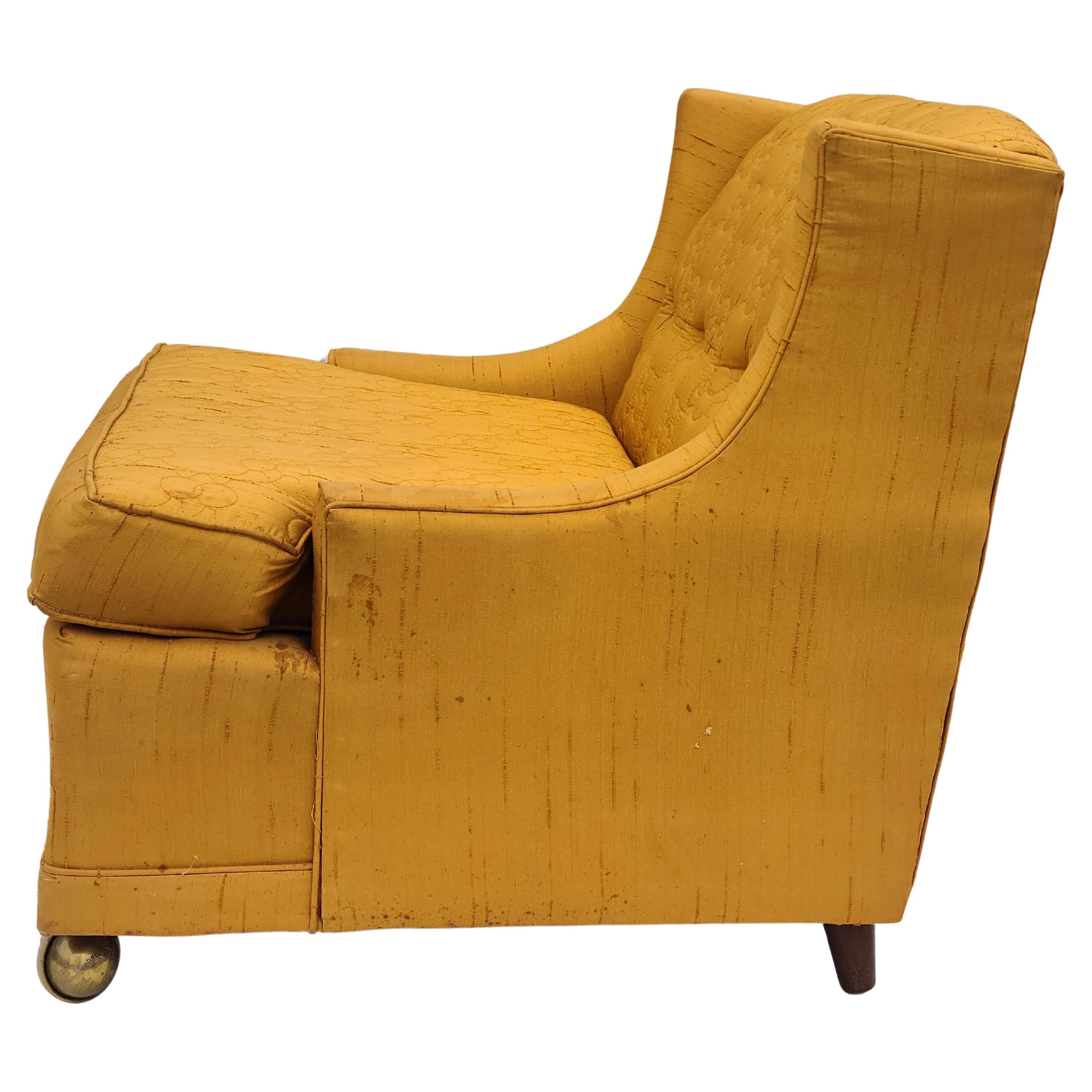 Milieu du XXe siècle Chaise longue basse coupée Kroehler mi-siècle moderne en vente
