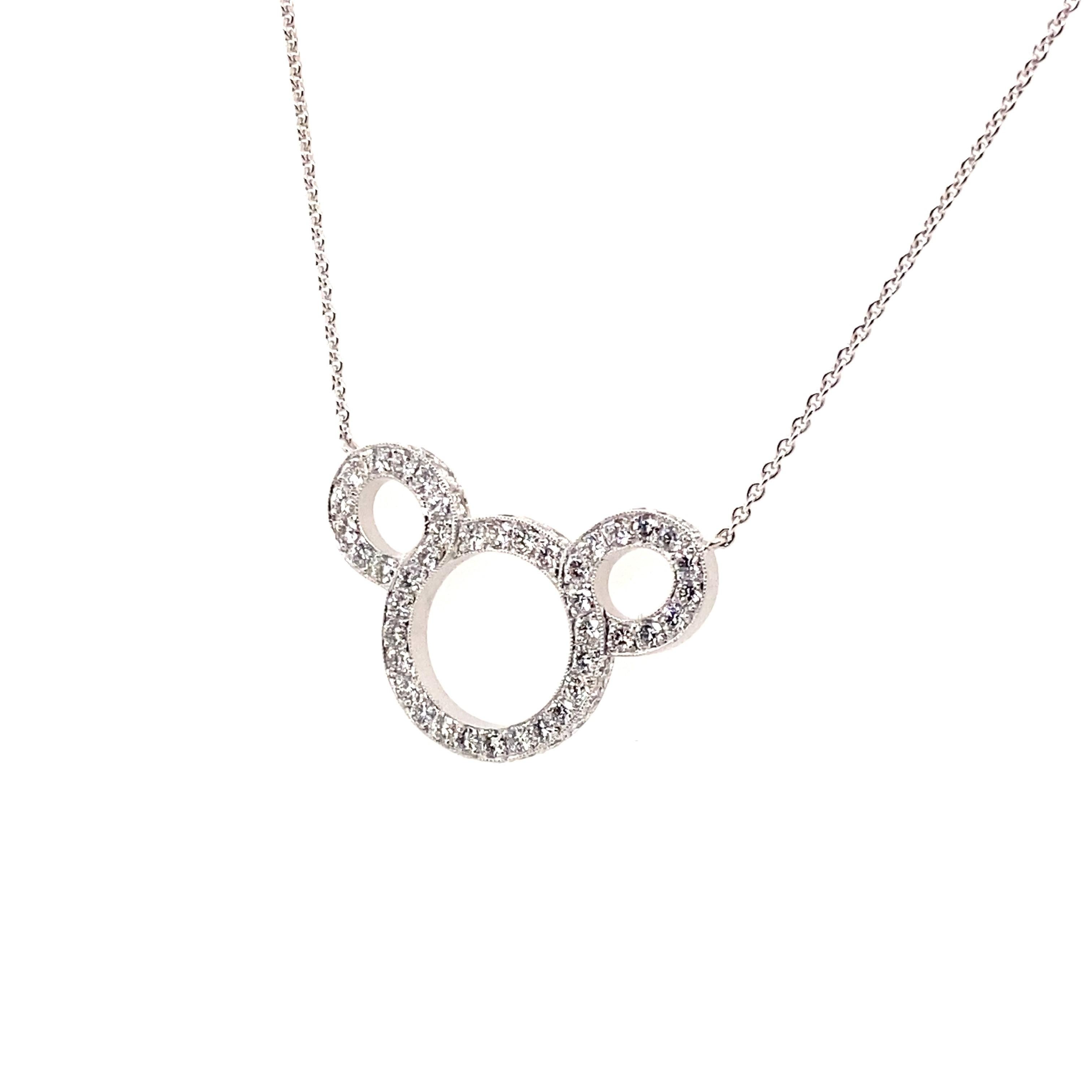 mickey mouse icon chain necklace