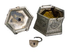 Cute Munich Child Metal Money Box Piggy Bank, Antique German 1900s