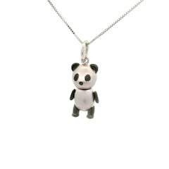 Cute Panda 18K Gold Pendant Necklace