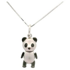 Cute Panda 18K Gold Pendant Necklace