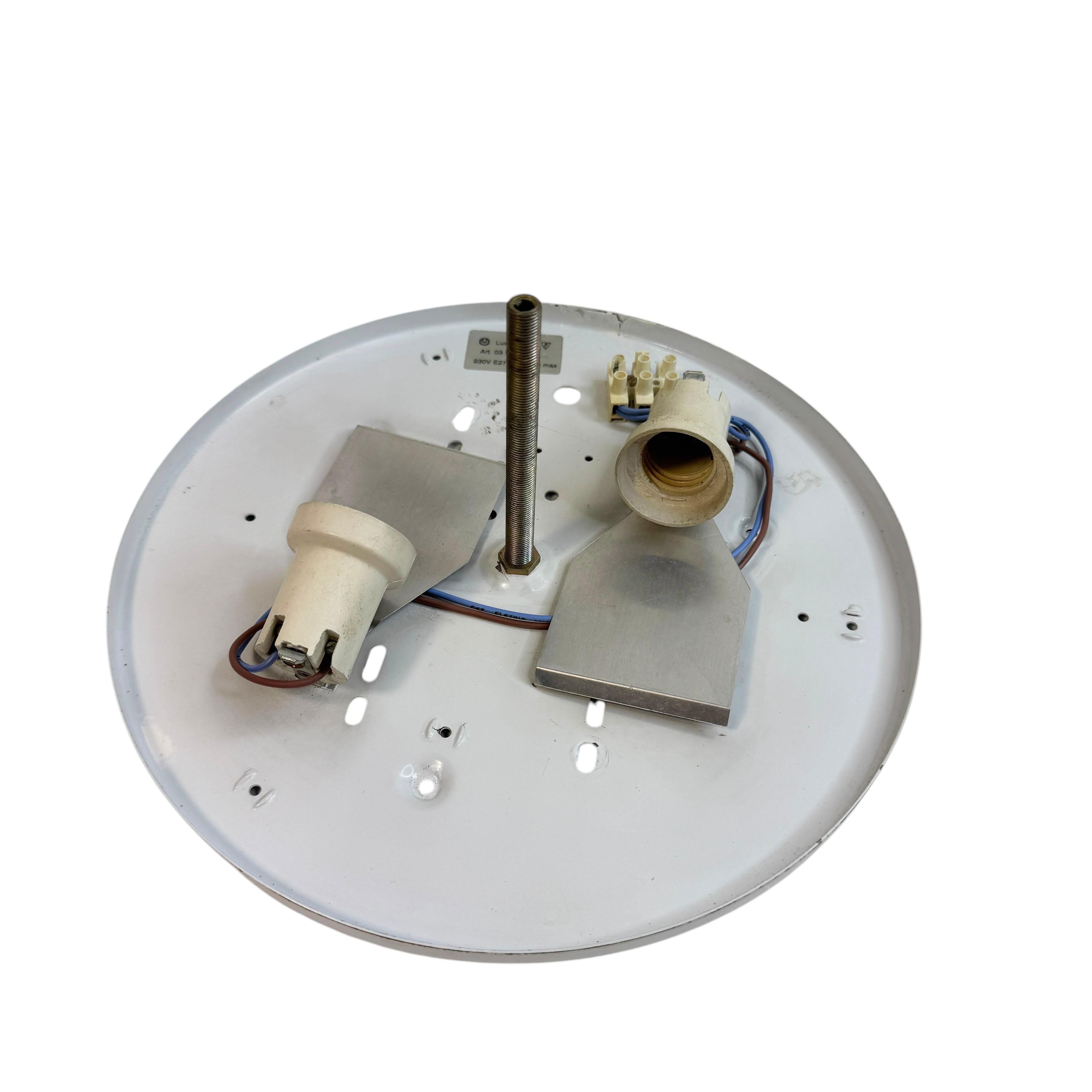 Niedliche Petite Murano Glas & Messing Flush Mount Barovier & Toso Stil 1980er Jahre Italien 3