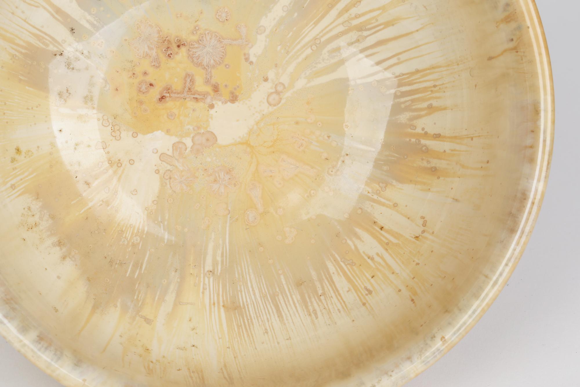 Cuthbert Bailey Art Deco Doulton Lambeth Crystalline Glazed Ceramic Bowl For Sale 4