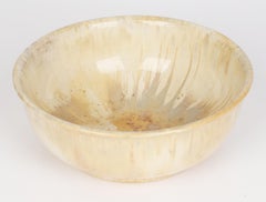 Cuthbert Bailey Art Deco Doulton Lambeth Crystalline Glazed Ceramic Bowl