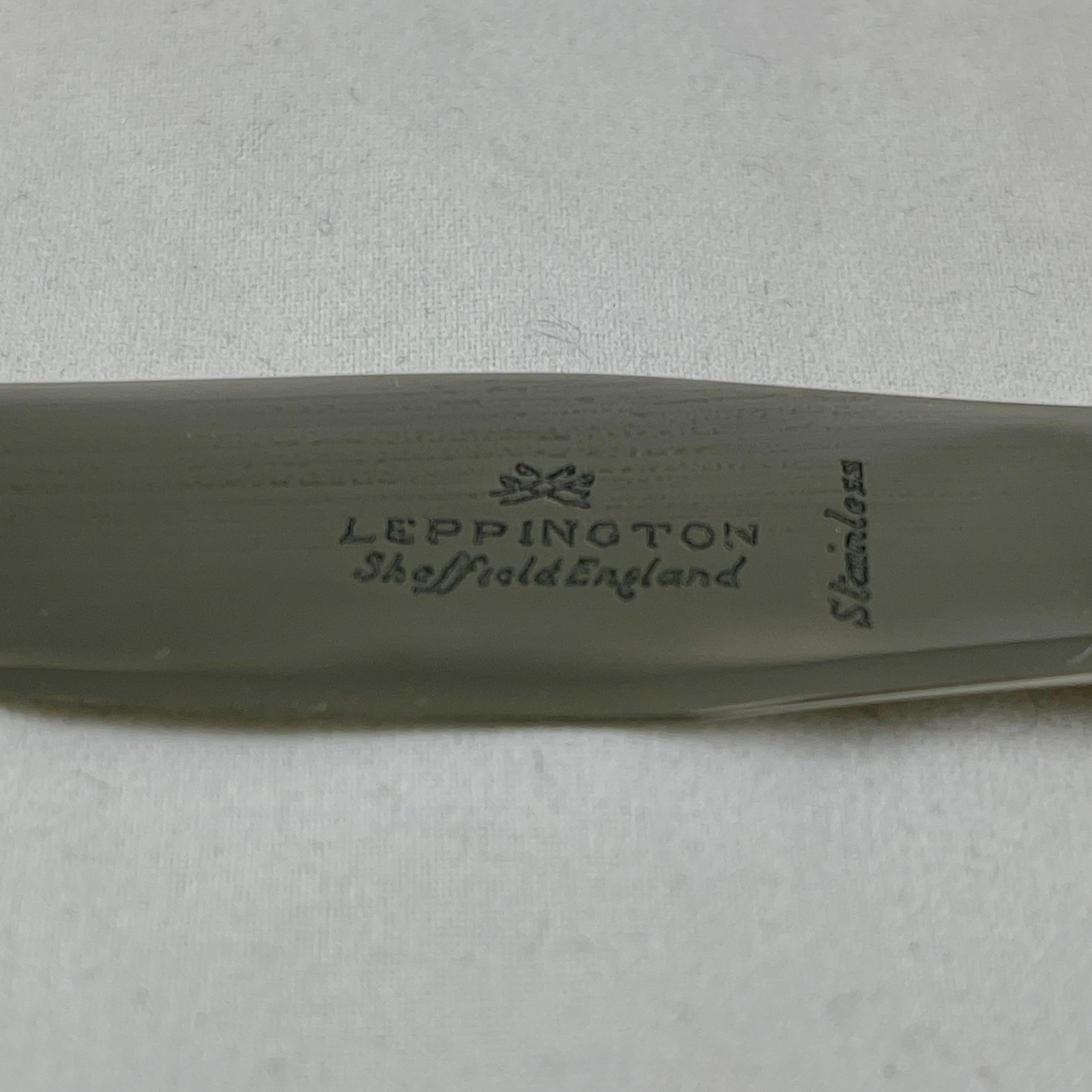 Ceramic Cutlass Leppington Sheffield Stainless and Bone China Spreaders, a Cased Set / 6