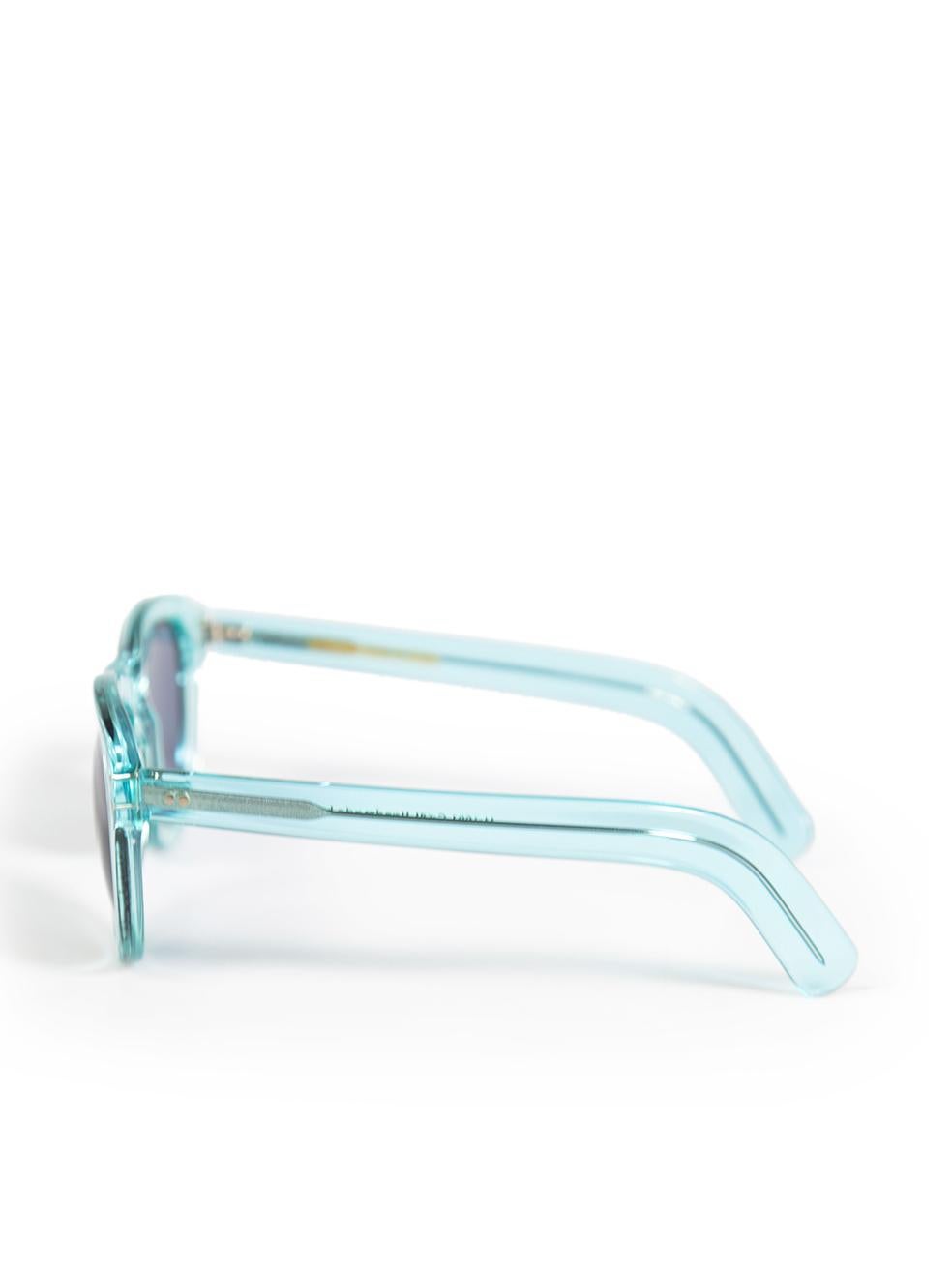 Women's Cutler and Gross Blue Round Sunglasses