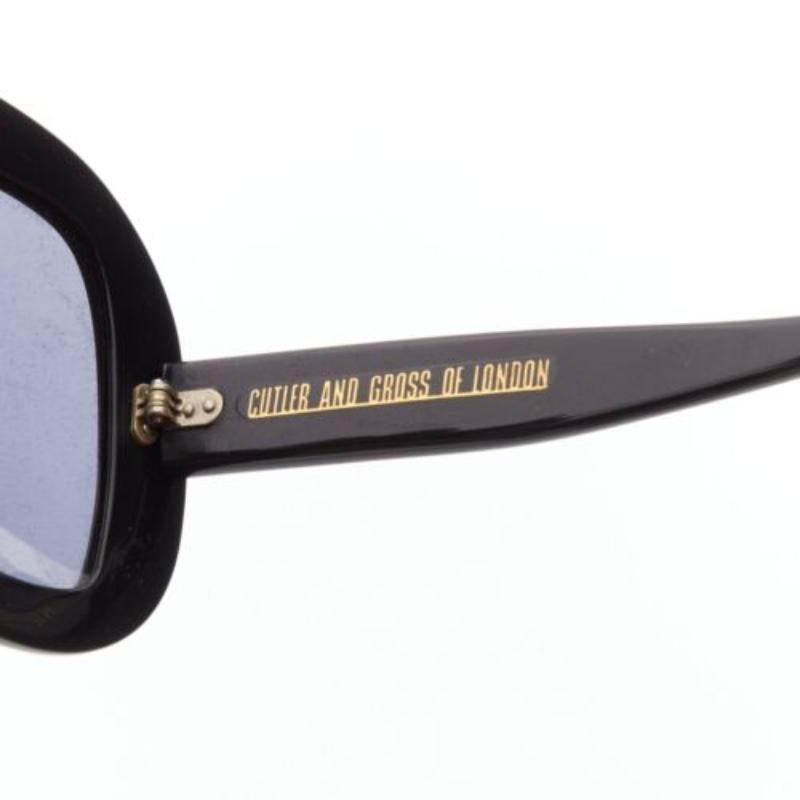 CUTLER AND GROSS M0812 occhiali da sole a farfalla con lenti nere e grigie in vendita 2