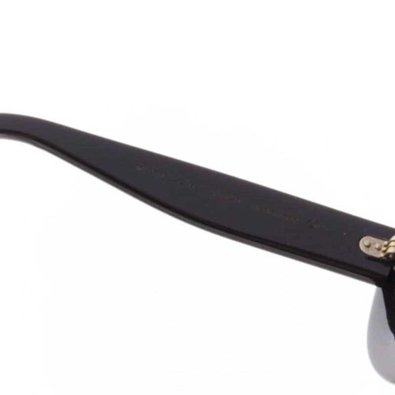 CUTLER AND GROSS M0812 occhiali da sole a farfalla con lenti nere e grigie in vendita 3