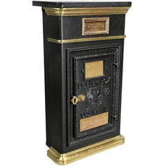 Cutler Brass and Iron Mail Chute Collection Box