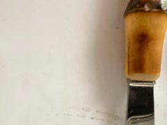 Cutlery France 1970 Knifes Flatware 12 Pieces in Faux Bamboo