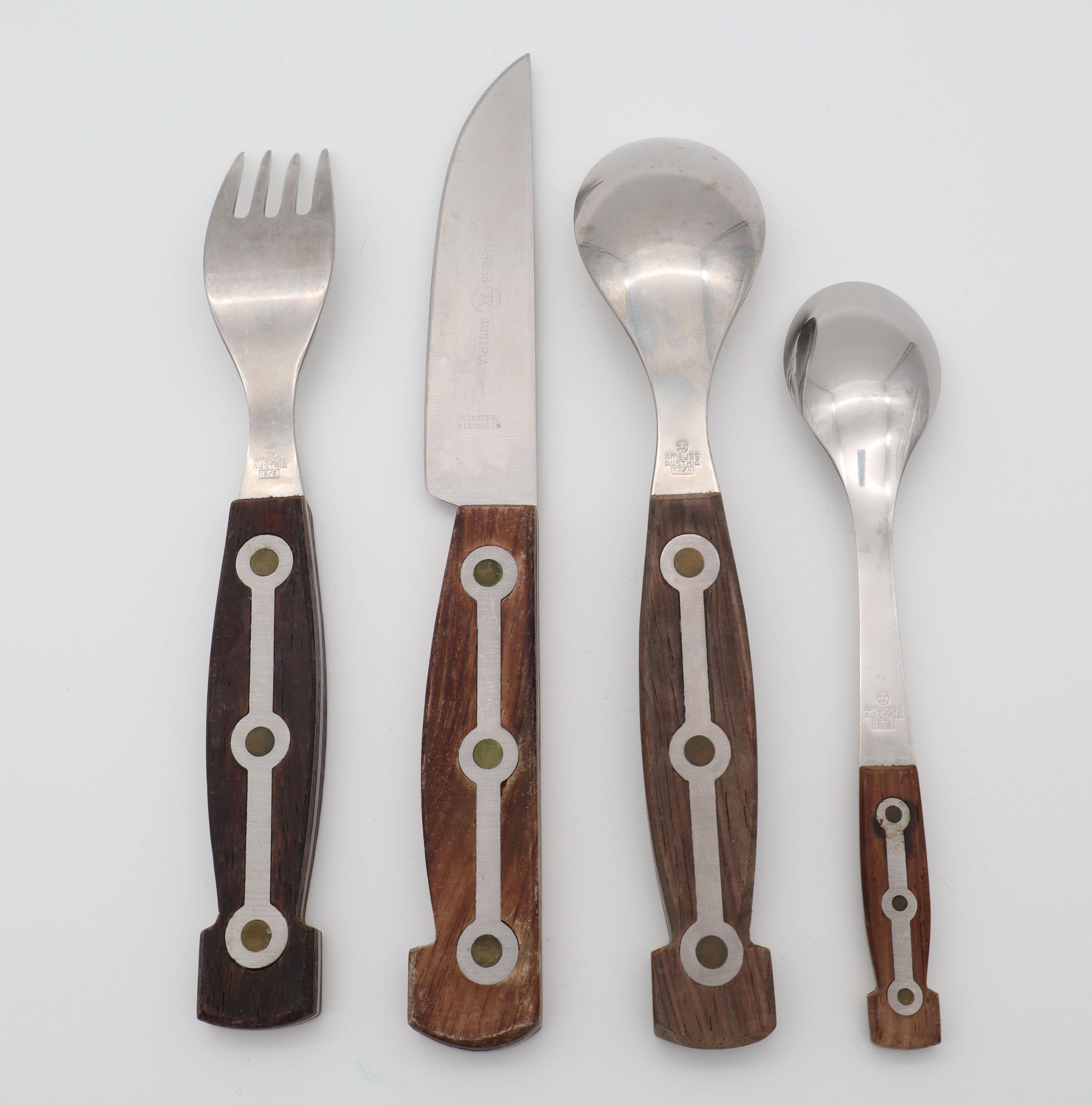 Austrian Cutlery Model 1050 with Wooden Handle from Amboss Austria