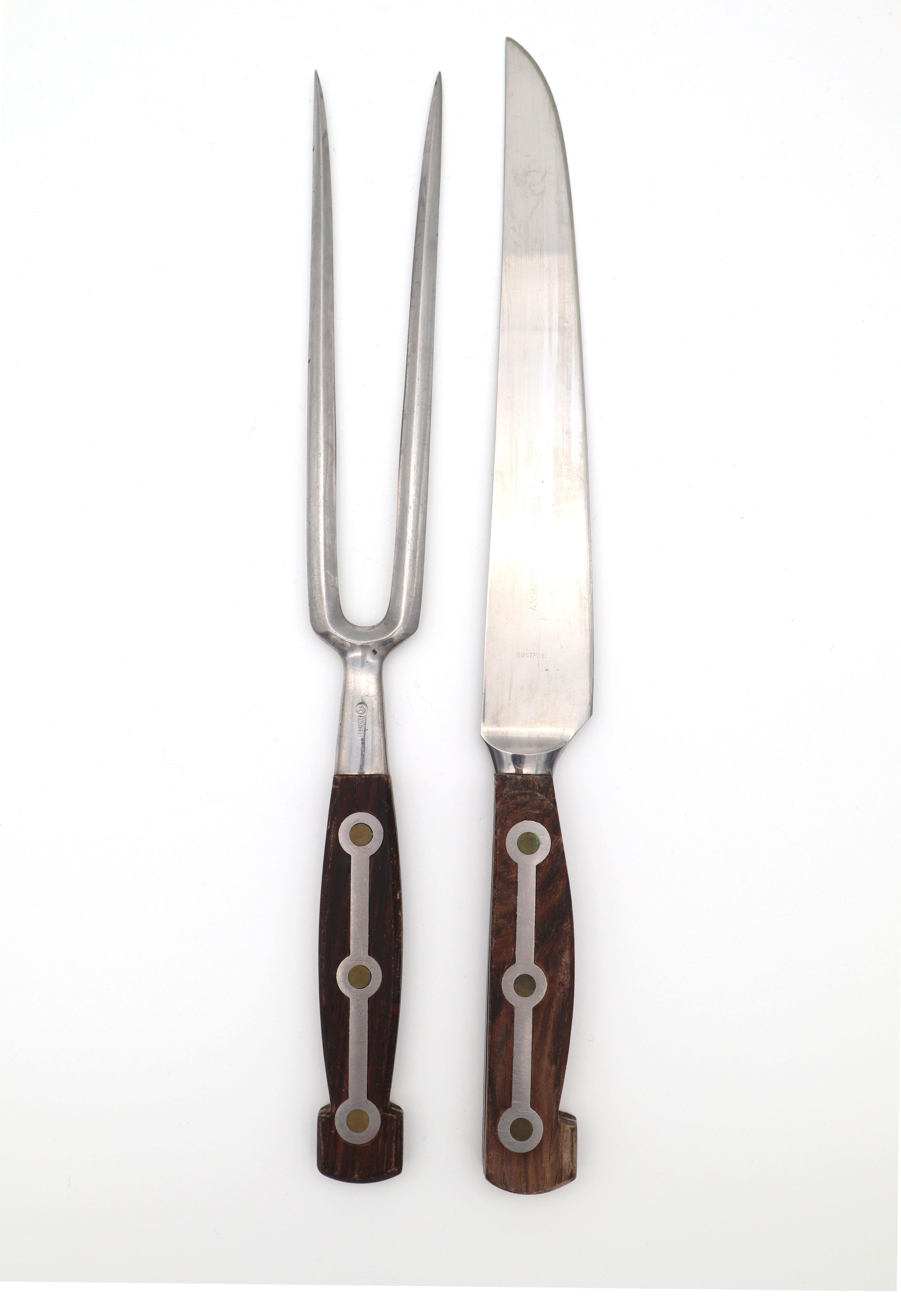 Stainless Steel Cutlery Model 1050 with Wooden Handle from Amboss Austria