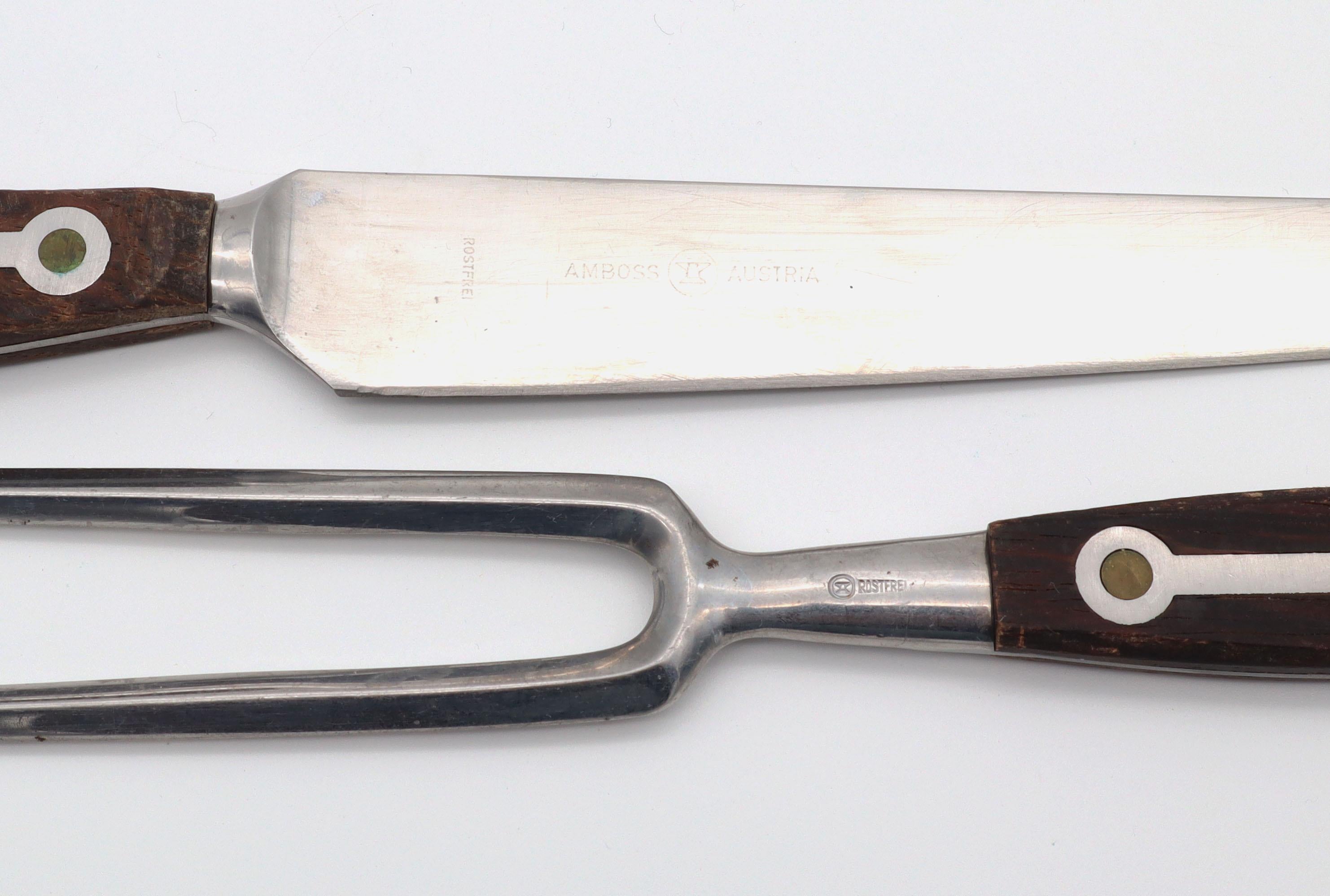 Cutlery Model 1050 with Wooden Handle from Amboss Austria 1