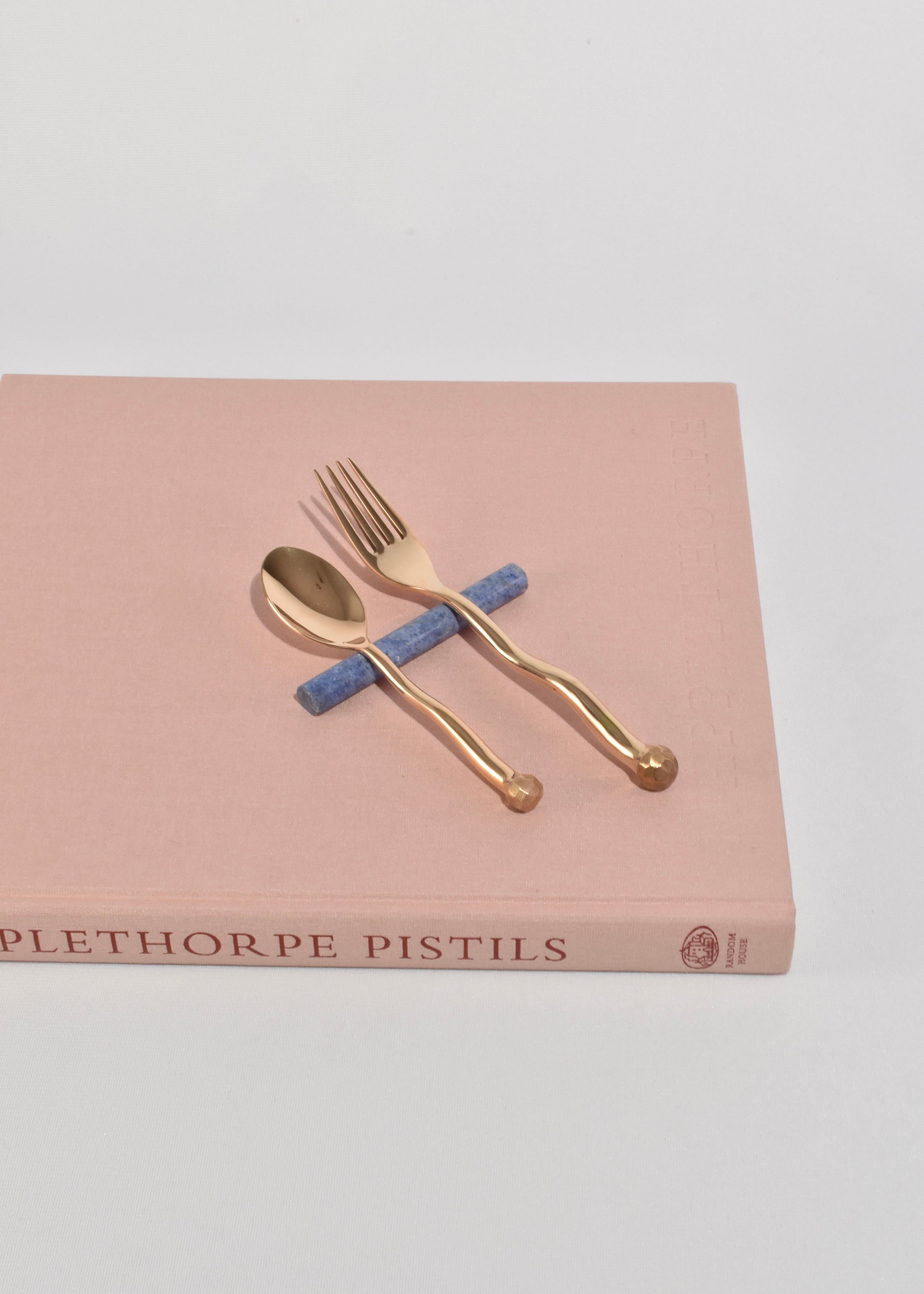 Hand-Crafted Cutlery Rest Set in Multi For Sale