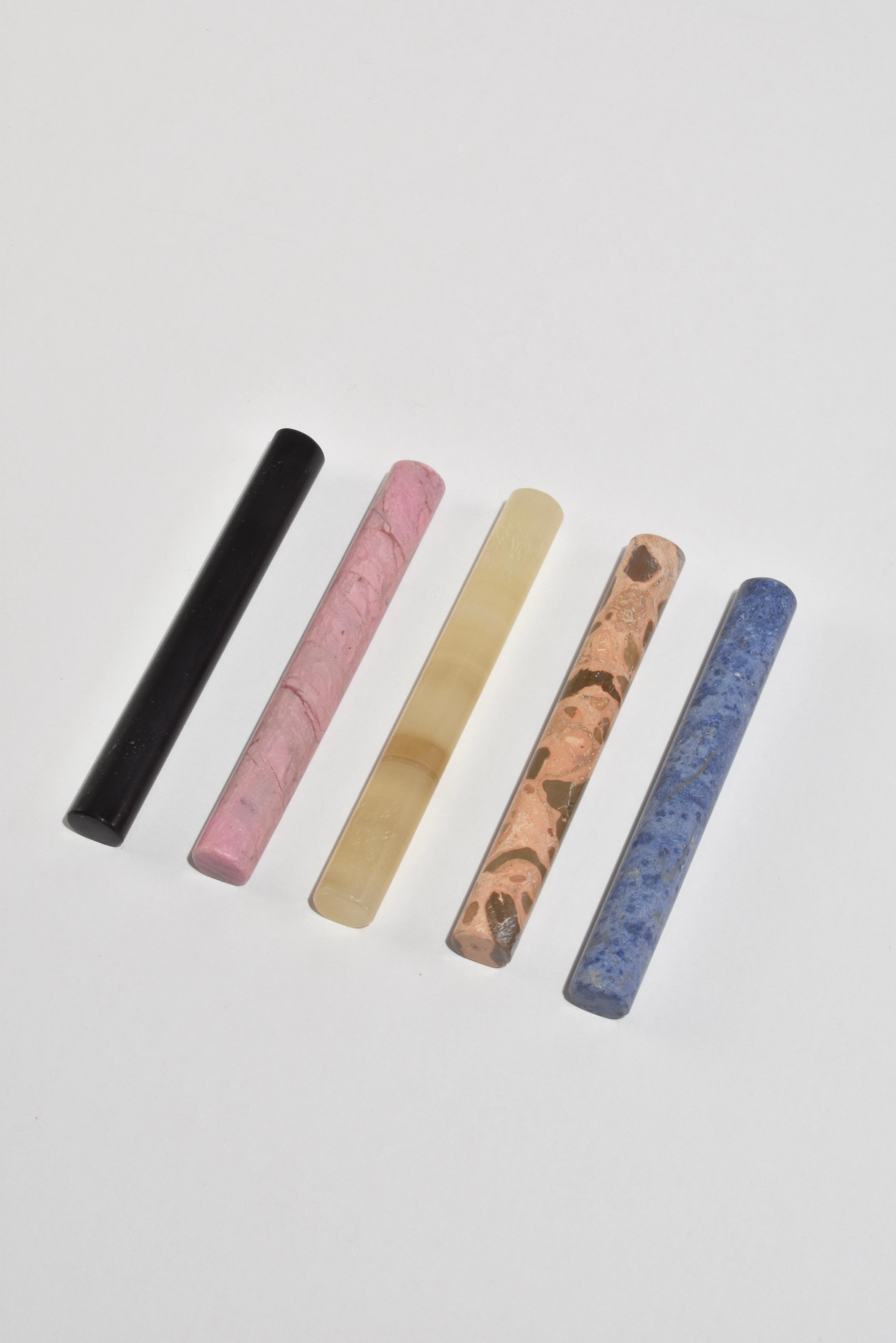 Stone Cutlery Rest Set in Multi For Sale