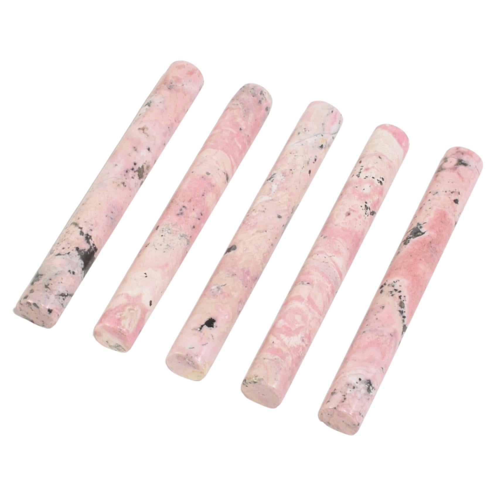 Cutlery Rest Set in Pink Rhodonite