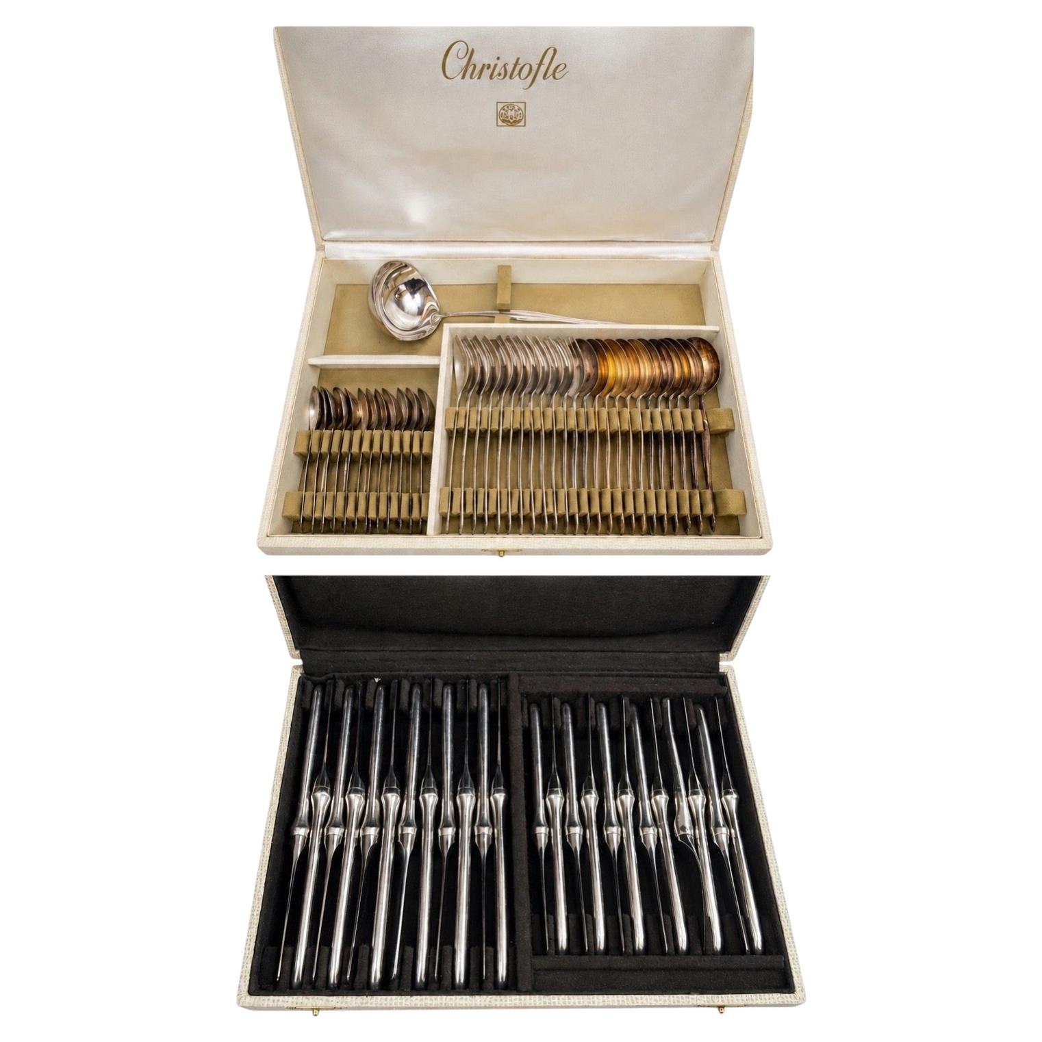 cutlery set by Tapio Wirkkala for Christofle For Sale