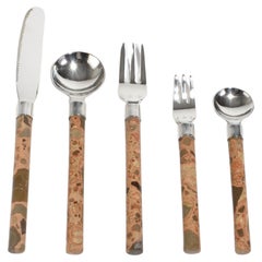 Cutlery Set in Leopardite