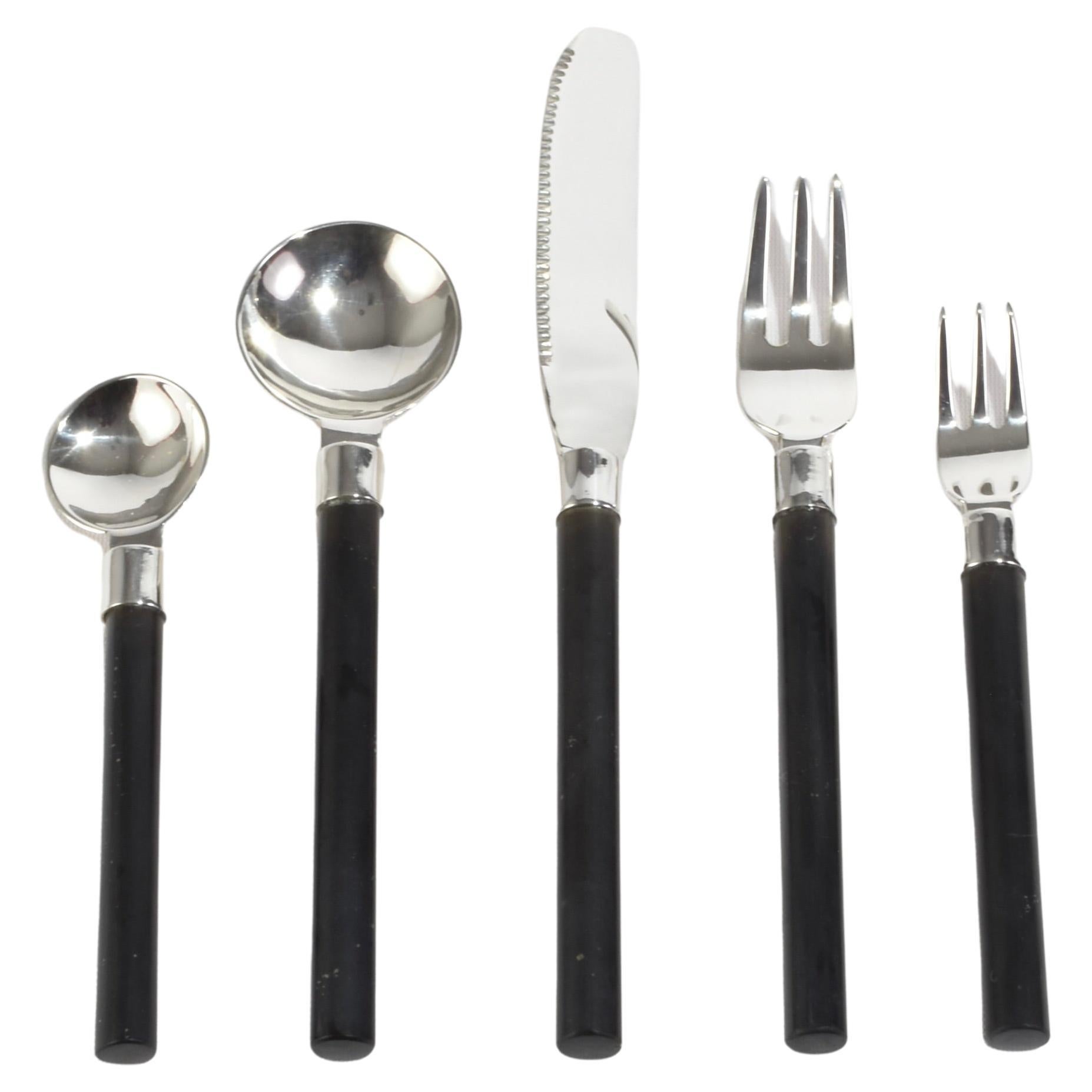 Cutlery Set in Onyx
