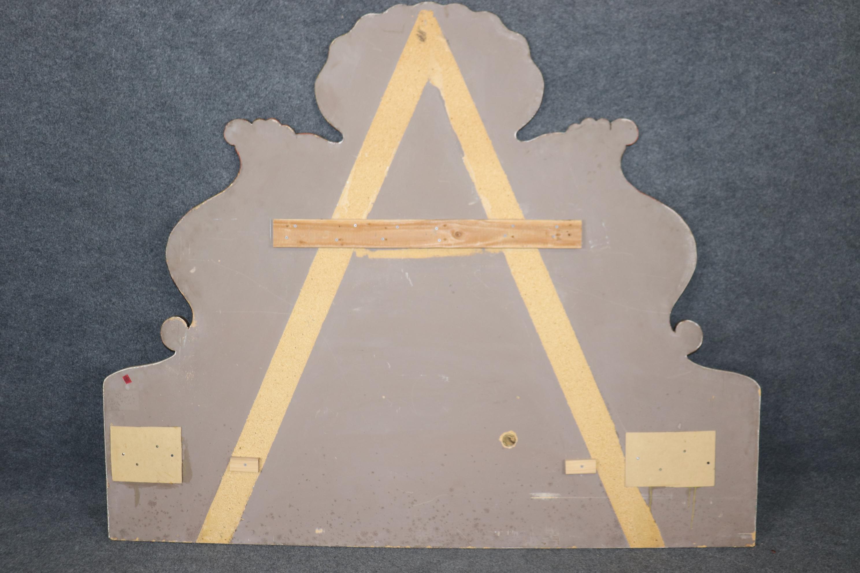 Cutom-Made Chinoiserie Paint Decorated King Size Headboard with Figural Scenery 3