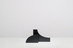 Cutout V02, Contemporary Black Metal Sculptural Vase by Millim Studio