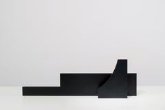 Cutout V04, Contemporary Black Metal Sculptural Vase by Millim Studio
