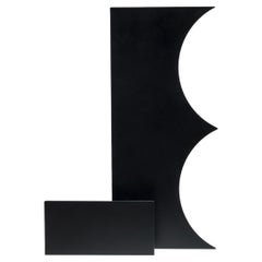 Cutout V05 - Contemporary Black Metal Sculptural Vase by Millim Studio