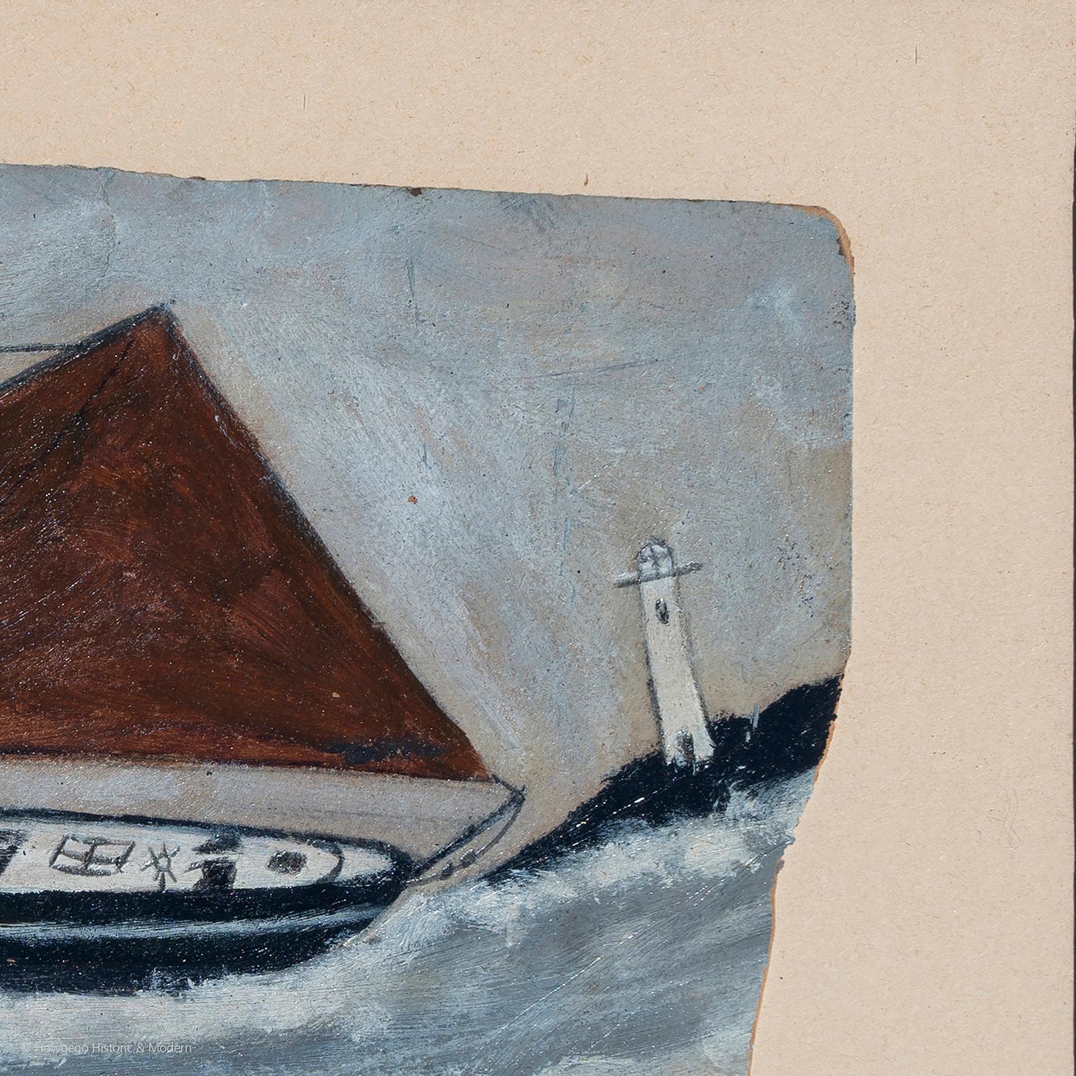English Cutter Sailing Lighthouse Spirit of Alfred Wallis For Sale