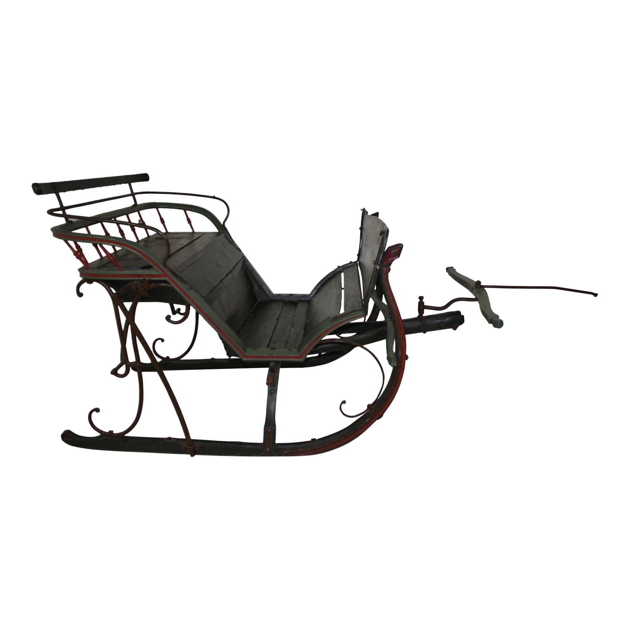 Cutter Sleigh, circa 1900 In Good Condition In Evergreen, CO