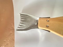 Cutting Board or Wooden Chopping Brown Color, French, 20th Century