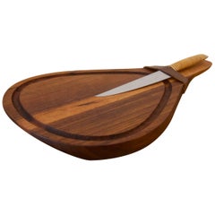 Cutting Board with a Knife by Carl Auböck