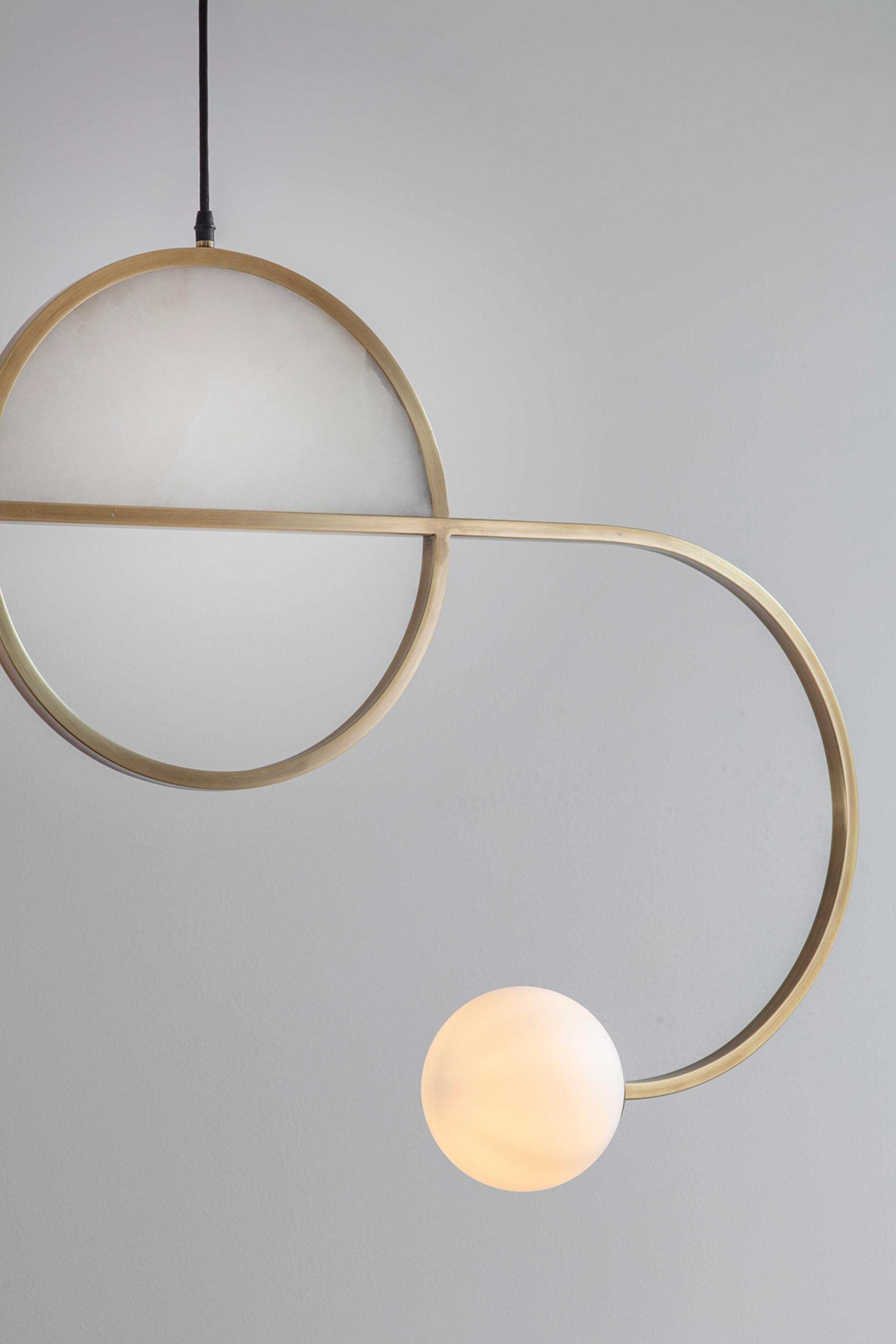 Cutting Edge Pendant Lamp by Square in Circle In New Condition For Sale In Geneve, CH