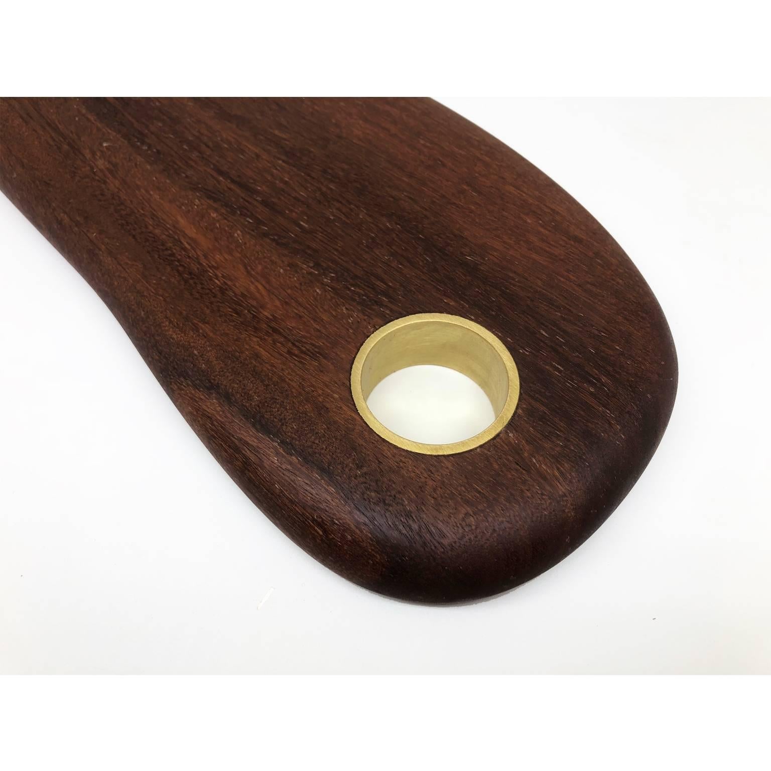 Hand-Crafted Cutting Gourmet Board Made of Tropical Hardwood in Brazilian Contemporary Design