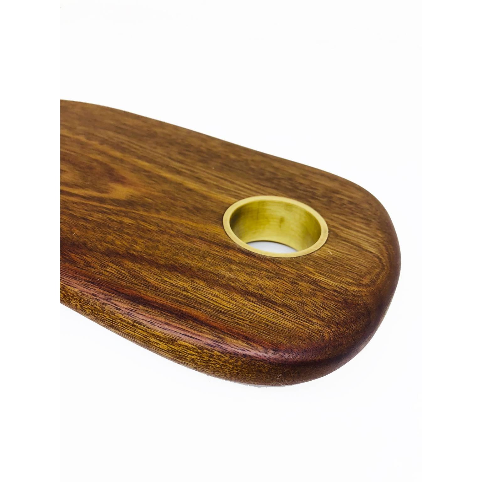 Hand-Crafted Cutting Gourmet Board Made of Tropical Hardwood in Brazilian Contemporary Design