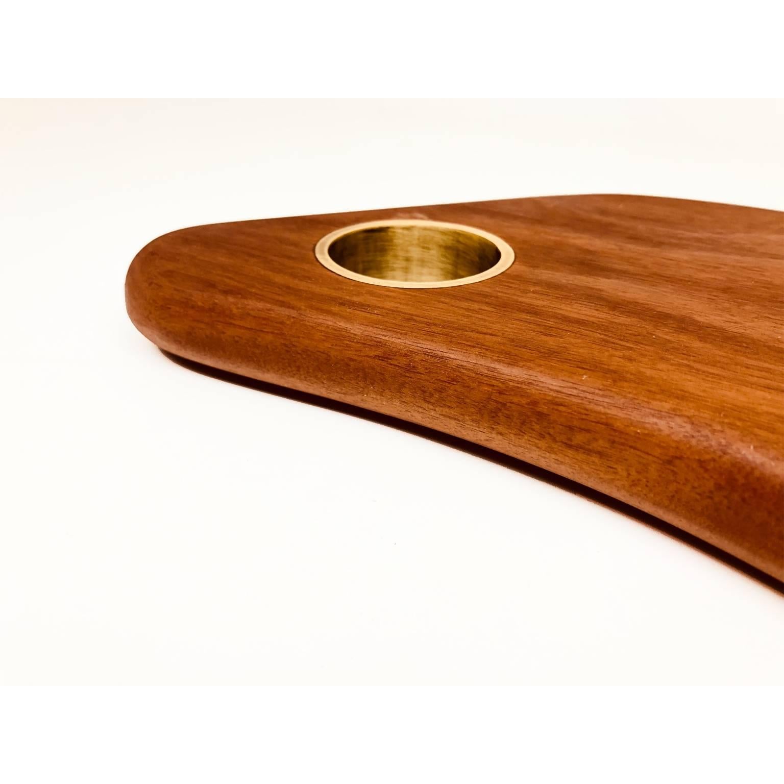 Cutting Gourmet Board Made of Tropical Hardwood in Brazilian Contemporary Design In New Condition For Sale In Sao Paulo, SP