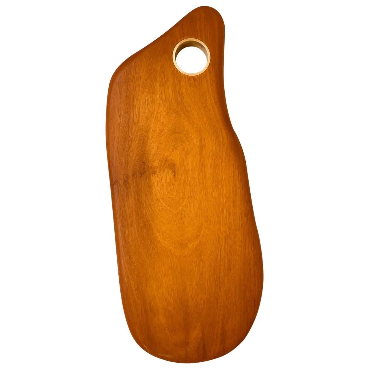 Cutting Gourmet Board Made of Tropical Hardwood in Brazilian Contemporary Design For Sale