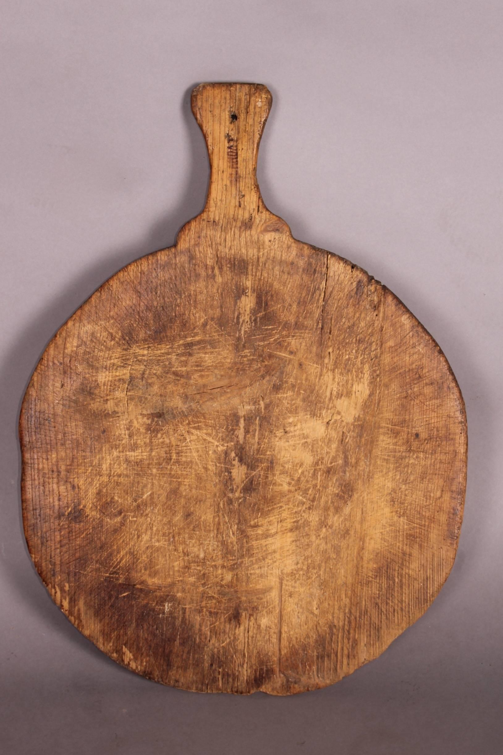 Early 20th Century Cutting or Bread Board from Swiss Alp
