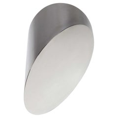 Cutting Space Round Mirror in Polished Stainless Steel by Haymann Editions