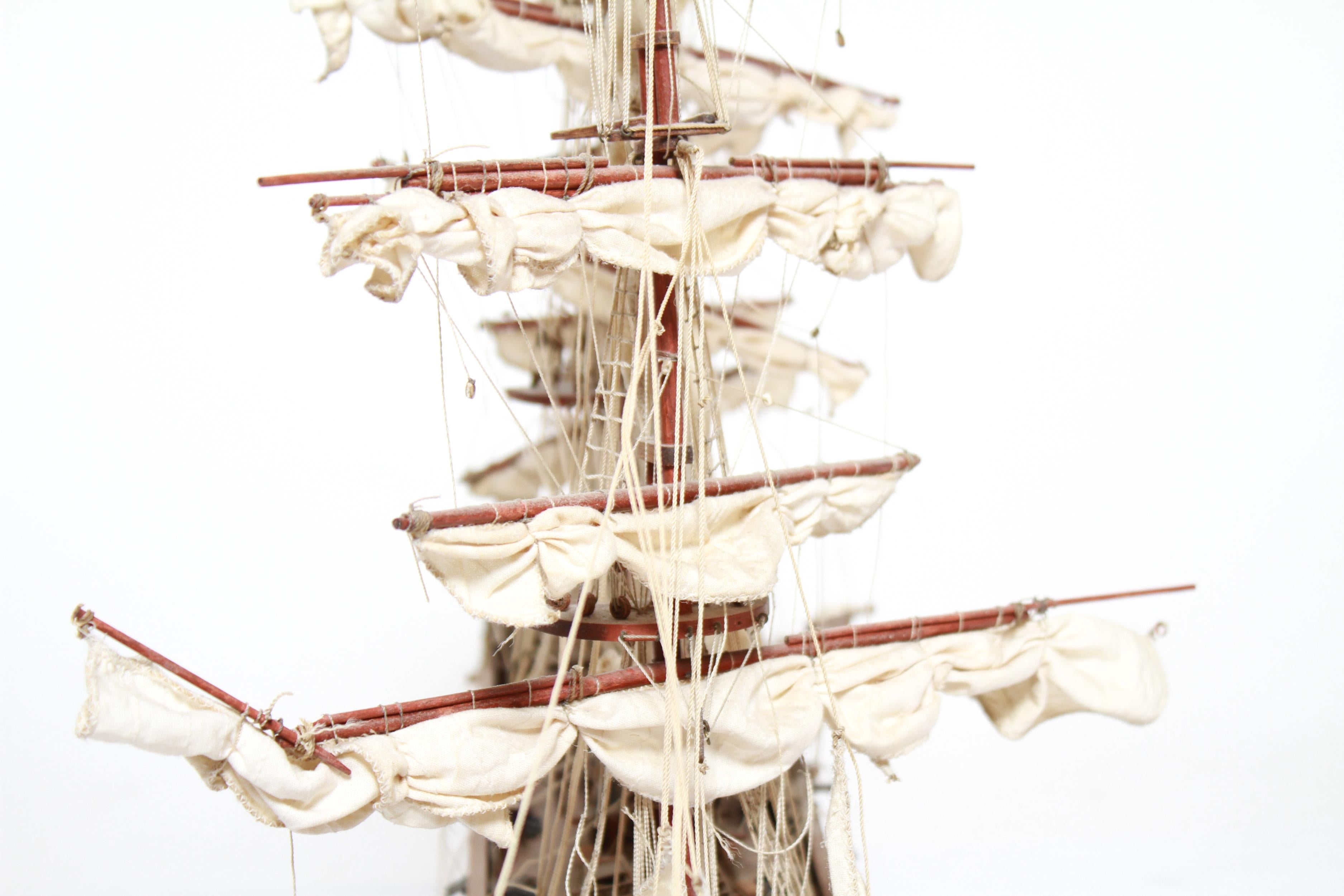 'Cutty Sark' China Clipper Ship Model in Teak, Mahogany and Ebony 1