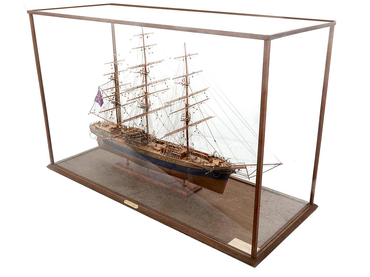 The model looks as if we took the original ship and just shrunk it down to 1:78 scale. There is that much accurate detail. The Cutty Sark was a clipper ship built in England in 1869, designed for speed during ocean crossings.
This three masted