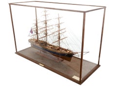 Cutty Sark Ship Model In Glass Case - Amazing Detail