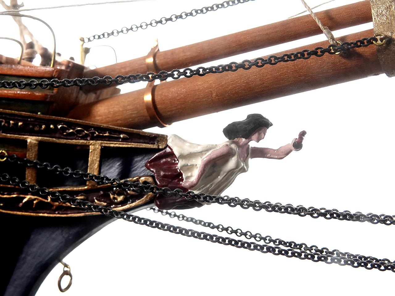 20th Century Cutty Sark Ship Model In Glass Case - Amazing Detail For Sale